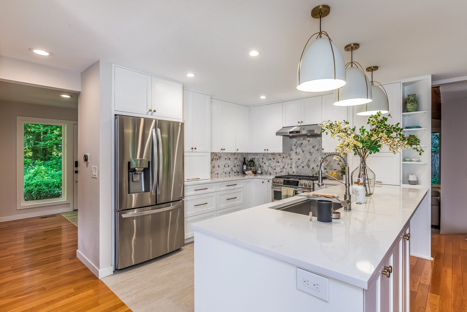 Zhang Project, Redmond, WA, Kitchen Remodel. Custom kitchen remodel by Higgason Homes (nearby).
